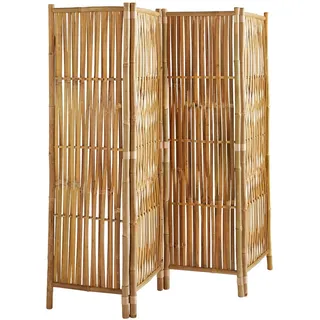 Box and beyond Paravent aus Bambus – Natur – 180 x 160 cm (4 Paneel)