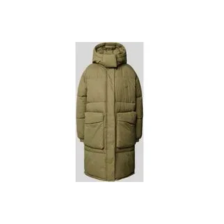 Steppmantel mit Label-Patch Modell 'Flavia', Oliv, M