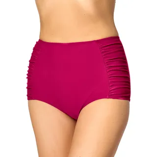 Merry Style Badehose Damen High Waist Bikinihose Bikini Unterteil MS10-119 | Hoher Bund mit Bauchweg-Effekt, seitliche Raffungen, UV-Schutz UPF 50+, schnelltrocknend, chlor- und salzwasserbeständig - 42
