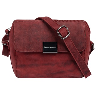 Umhängetasche BRUNO BANANI Gr. B/H/T: 17 cm x 15 cm x 4 cm onesize, rot Damen Taschen Handtaschen echt Leder