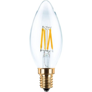 SEGULA LED-Leuchtmittel LED Kerze klar, E14, Warmweiß, dimmbar, E14, Kerze klar weiß