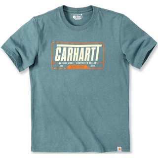 Carhartt Relaxed Fit Heavyweight Graphic T-Shirt, türkis, Größe L