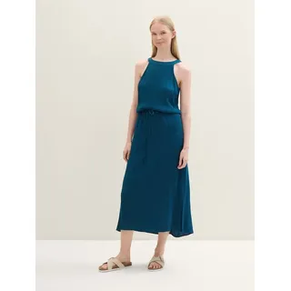 Tom Tailor Sommerkleid Neckholder Maxikleid blau 38