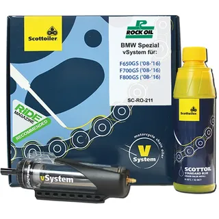 Scottoiler - BMW Spezial Kits, Scottoiler Kit: vSystem (Unterdruck), Scottoiler Modell: BMW F650 / 700 / 800GS 08-16