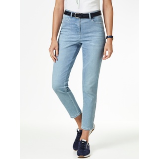 Walbusch Damen 7/8 Jeans Bestform einfarbig Medium Blue 38