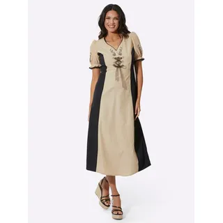 Sieh an! Etuikleid Trachtenkleid braun|schwarz 40