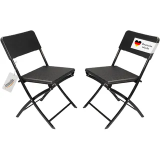 Lemodo Klappstuhl 2er Set 0 x 0 x 0 cm schwarz