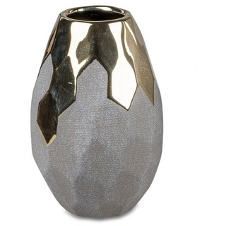 formano Tischvase Vase Vasenserie in Sand/Gold in verschiedenen Größen grau 17 cm