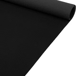 ANRO Messeteppich Teppichboden Meterware Auslegware Schwarz 133x100 cm | Rutschfest · Zuschneidbar als Meterware · Schmutzabweisend · Strapazierfähig