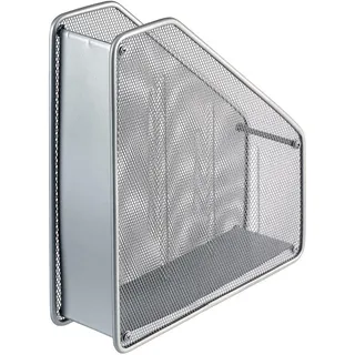helit Stehsammler Mesh A4 Metall silber Packung mit 12 Stück