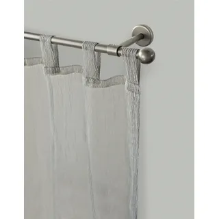 GARESA Vorhangstange Bolti 1-läufig Ø 16 mm 160 cm Silber