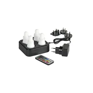 DUNI LED 4er Teelichter Set, inkl. Fernbedienung 206436 , 1 Karton = 1 Stück