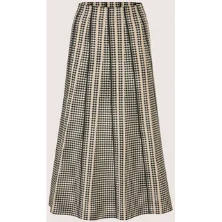 Madeleine Maxirock Damen Beige/Blau Jacquard 38