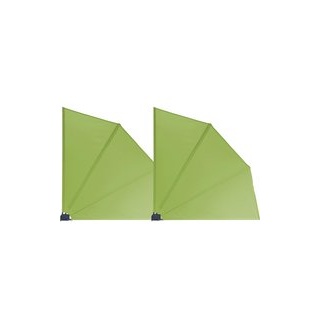 Grasekamp Doppelpack Balkonfächer apfelgrün Polyester-Mischgewebe B/L: ca. 120x120 cm - apfelgrün