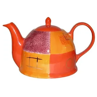 Teekanne mit Stövchen - Cha Cult Patricia Set 1,5l (handbemalt,Goldauflage)