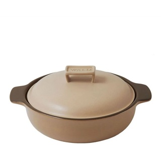 WALD Kochtopf »Keramik-Kochtopfe groß flach, beige« braun
