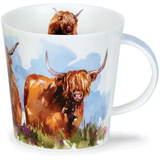 Dunoon China Becher Cairngorm Highland Cows - 0,48l