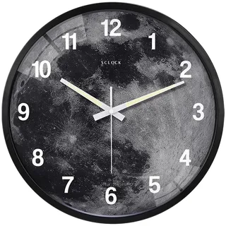 Ergocar Wanduhr Sprachgesteuertes Led-Nachtlicht Mit Lichtempfindlicher Intelligenter Beleuchtung, Geräuschlosem Betrieb, Batteriebetriebenem Energiesparendem Design, Ideal Für Schlafzimmer Und Küchen