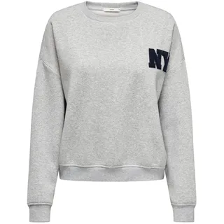 ONLY Damen Sweatshirt | Locker geschnitten fit, Langarm, Kurz, Casual, Bei max. 30 grad im schongang waschen - XL