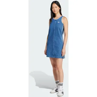 Adidas Adicolor Denim 3-Streifen Tanktop-Kleid - Indigo Denim - L