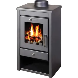 Victoria Deluxe Sm Kaminofen – 7,00 kW, kompakt, effizient, modern & sparsam - Schwarz