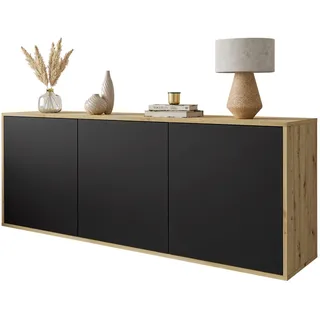 lookway SANAYI 153,9 x 60 x 39,6 cm Artisan Eiche / Schwarz
