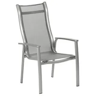 Dehner Stapelstuhl Hochlehner Chicago, ca. B65/H109/T67 cm, Grau