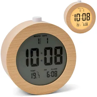 Relaxdays Wecker digital bronze