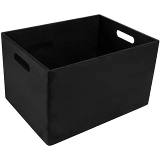 Creative Deco Aufbewahrungskiste 40 x 30 x 24 cm 1-tlg. schwarz