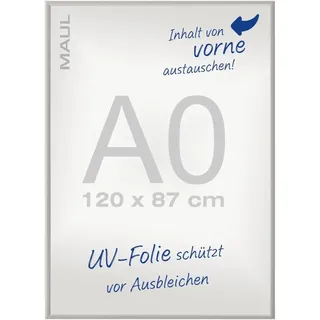 Maul Klapprahmen A0 Aluminium 87,0 x 122,0 cm 1 St. Silber