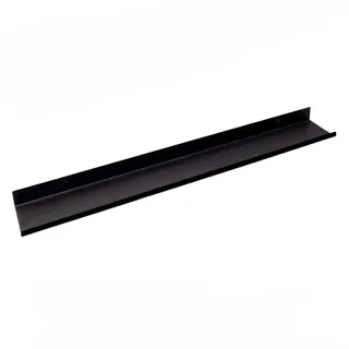 MILUKA Wandregal Schwarz aus Metall 70 x 10 cm, modular kombinierbar