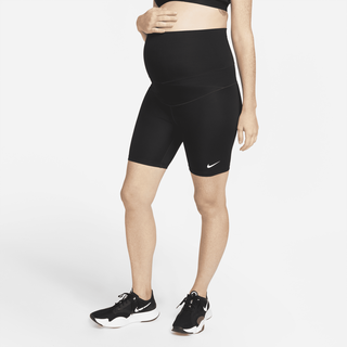 Nike One (M) Biker-Shorts (ca. 18 cm) für Damen (Umstandskleidung) - Schwarz, S (EU 36-38)
