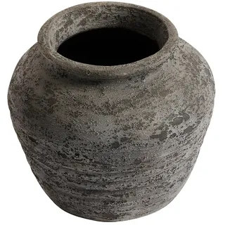 Muubs - Terracotta - Melancholia Krug, Ø 35 x 30 cm, schwarz metallic