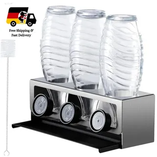 YIGII Flaschenhalter SodaStream Edelstahl Abtropfhalter 3er Set