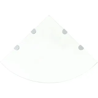vidaXL Eckregal 2 Stk. 45 x 45 x 0 cm Transparent