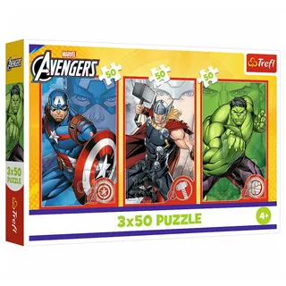 Trefl The Avengers, Puzzles 3x50 Teile,