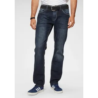 Straight-Jeans »NI:CO:R611«, mit markanten Steppnähten, Gr. 31 - Länge 34, dark-used, , 96950117-31 Länge 34