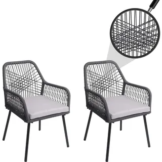 MCW MCW-O12 Gartenstuhl 2er-Set 0 x 0 x 0 cm grau