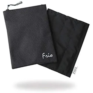 FRIO Viva GROß Schwarz | Diabetiker Insulin Tasche 19 x 14 cm | für bis zu 4 Insulin Pens | Kühlt mit kaltem Wasser I Keine Kühlakkus notwendig