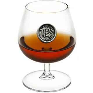 English Pewter Company 14,5 oz Brandy Cognac Snifter Glas mit Monogramm Initiale - personalisiertes Geschenk mit Ihrer Wahl der Initiale (B) [MON202]