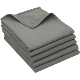 ZOLLNER Geschirrtuch Blanco 50 x 70 cm, 100% Baumwolle, anthrazit, Textil, 50x70 Kochen, Geschirrtücher - Schürzen, Geschirrtücher