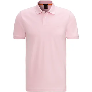 Poloshirt BOSS ORANGE "Passenger" Gr. L, pink (682 light, pastel pink) Herren Shirts Kurzarm mit Polokragen