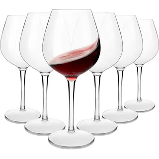 MICHLEY Unzerbrechlich Tritan-Kunststoff weingläser, Rotwein trinkglas, gläser fur Camping Party, BPA-frei Plastik Tasse 500 ml(17 oz), 6er Set