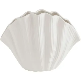 Wnvivi Muschelvase Ästhetische Keramikvase, kleine Vase für Blumen, einzigartige Muschelform, dekorative Moderne Blumenvase für Heimdekoration (A)