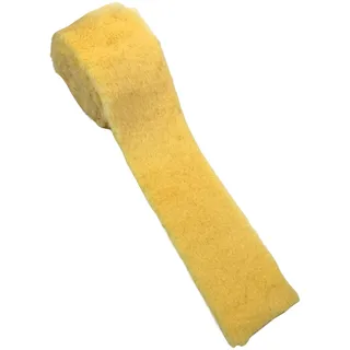 Kunstfell Gelb 2m x 6cm weiches Fellband, Tischband, flauschiges Dekoband | Dekoband, Fell für Ostern, Frühling Dekoration, Nähen, Basteln, schmales Tischband, nahtlos, weich, ideal für DIY