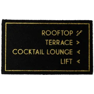 Giftcompany Fußmatte Fußmatte Hotel Lift schwarz 45x75cm, Fußmatten schwarz
