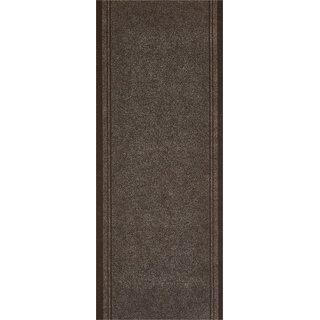 andiamo Läufer Mitch strapazierfähig und robust - Schmutzfangläufer meliert mit Bordüre Florhöhe 6mm geeignet für Verwendung mit Saugroboter und Fußbodenheizung 66 x 200 cm braun