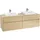 Waschbeckenunterschrank C02100VJ 160 x 55 cm Nordic Oak