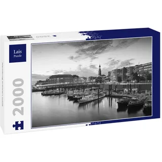 Lais Puzzle Hamburg schwarz weiß 2000 Teile