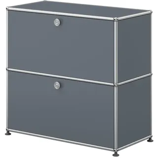 USM Haller Sideboard mit 2 Klapptüren Mittelgrau